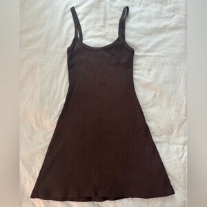 Los Angeles Apparel Heavy Rib Spaghetti Mini Dress Size XS